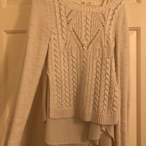 Cream knitted sweater
